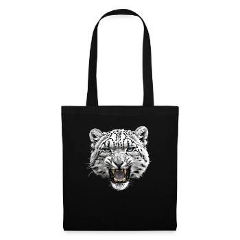 Snow Leopard Schneeleoparden Schneeleopard - Tote Bag - black - Front