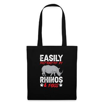 Rhino Rhino Unicorn - Tote Bag - black - Front
