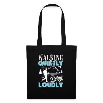 Silent Walks My Soul's Favorite Workout Hiking - Tote Bag - black - Front