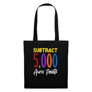 Substract 5,000 Aura Points Trendy Viral - Tote Bag - black - Front
