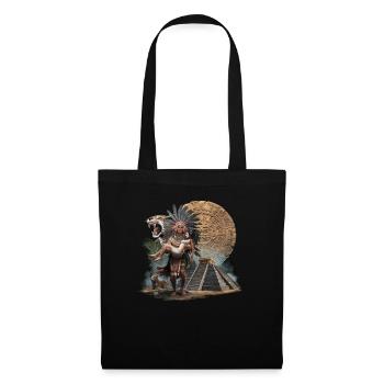 Aztec Warrior Indigenous Mexican Aztec Jaguar - Tote Bag - black - Front