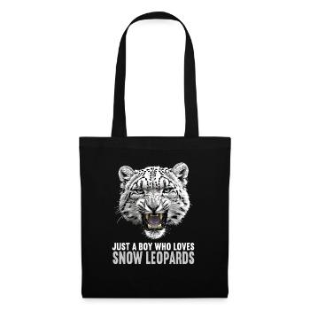 Snow Leopard Schneeleoparden Schneeleopard - Tote Bag - black - Front