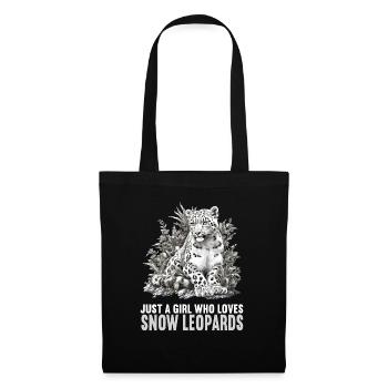 Snow Leopard Schneeleoparden Schneeleopard - Tote Bag - black - Front