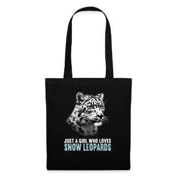 Snow Leopard Schneeleoparden Schneeleopard - Tote Bag - black - Front