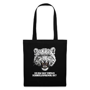 Snow Leopard Schneeleoparden Schneeleopard - Tote Bag - black - Front