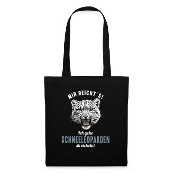 Snow Leopard Schneeleoparden Schneeleopard - Tote Bag - black - Front