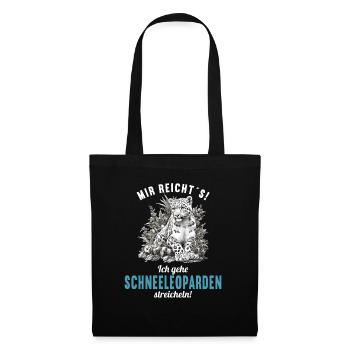 Snow Leopard Schneeleoparden Schneeleopard - Tote Bag - black - Front