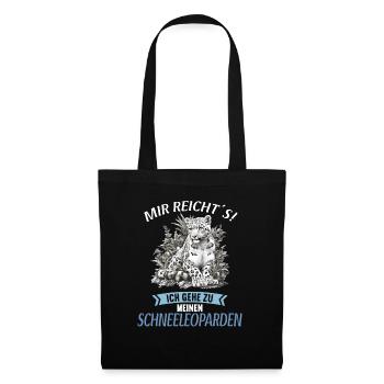 Snow Leopard Schneeleoparden Schneeleopard - Tote Bag - black - Front