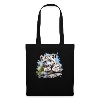 Snow Leopard Schneeleoparden Schneeleopard - Tote Bag - black - Front