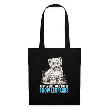 Snow Leopard Schneeleoparden Schneeleopard - Tote Bag - black - Front
