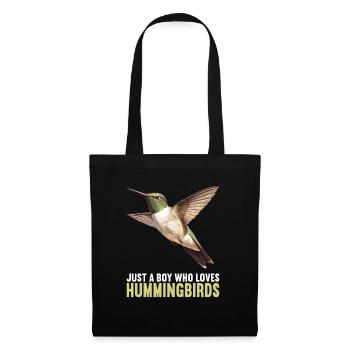 Hummingbird Kolibris Kolibri - Stoffbeutel - Schwarz - Vorne