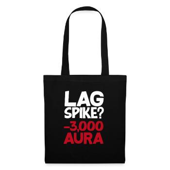 Spike était-il à la traîne ? -3000 aura Gamer Gaming - Sac en tissu - noir - Devant