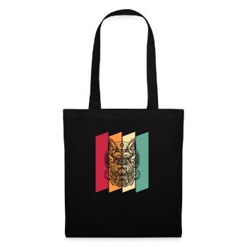 Schnauzer Dog Tribal Moon Phases - Tote Bag - black - Front