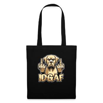 Labrador Idgaf - Sac en tissu - noir - Devant