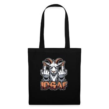 Goat Idgaf - Tote Bag - black - Front