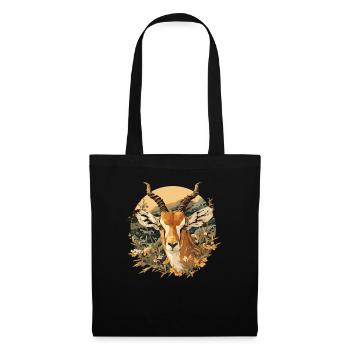 Antilope antilope antilope ouverte - Sac en tissu - noir - Devant