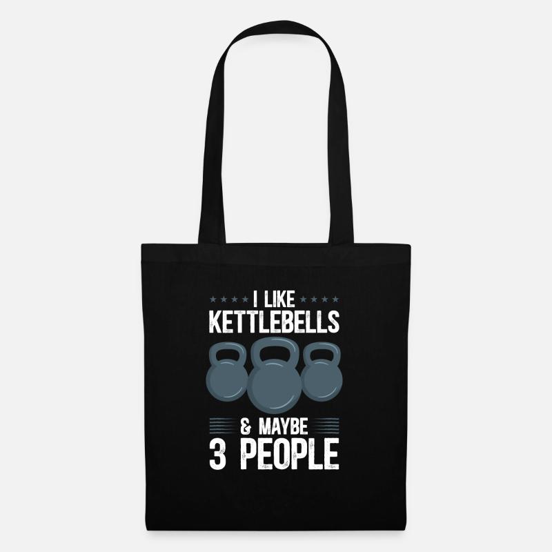 Kettlebell Workout Fitness Training - Stoffbeutel - Schwarz