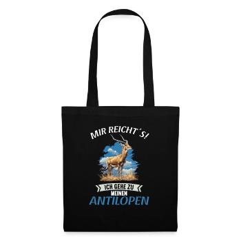 Antilope antilope antilope ouverte - Sac en tissu - noir - Devant