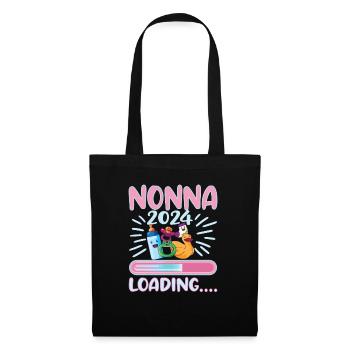 Nonna 2024 Loading Oma 2024 - Stoffbeutel - Schwarz - Vorne