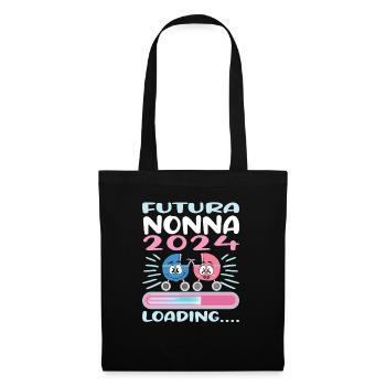 Nonna 2024 Loading Oma 2024 - Stoffbeutel - Schwarz - Vorne