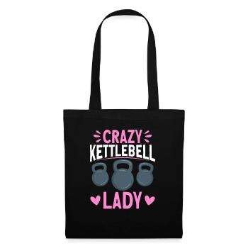 Kettlebell Workout Entraînement de fitness - Sac en tissu - noir - Devant