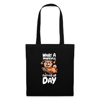 Chow Chow Fucked Up Day - Tote Bag - black - Front