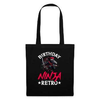 Birthday Ninja Birthday Party Theme Bday Ninja - Tote Bag - black - Front