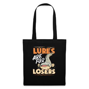 Drôle d’amateur de poisson-chat poisson à tête plate - Sac en tissu - noir - Devant