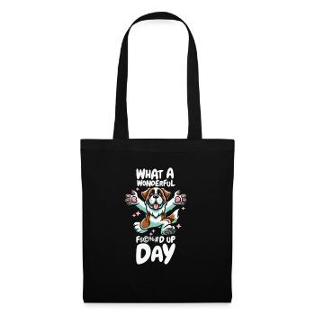 St. Bernard Fucked Up Day - Tote Bag - black - Front