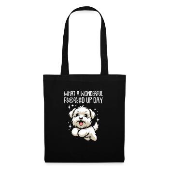 Wheaten Terrier Fucked Up Day - Tote Bag - black - Front