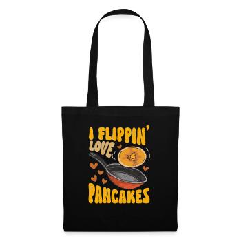 Crêpes Petit-déjeuner Crêpes - Sac en tissu - noir - Devant