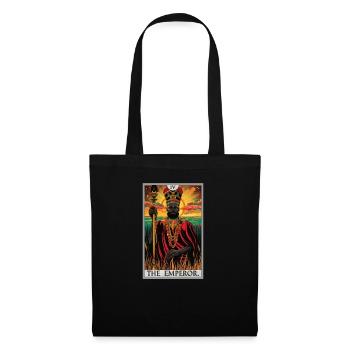 Carte de tarot L’Empereur Le Souverain - Sac en tissu - noir - Devant