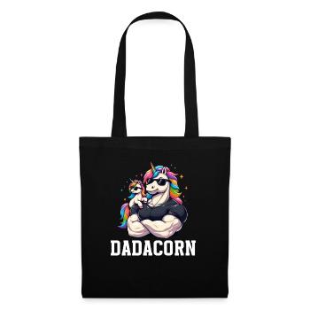 Dadacorn Unicorn Dad Dad Father's Day Daughter - Tote Bag - black - Front
