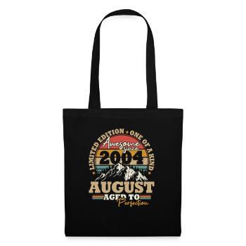 August 2004 Vintage Retro Birthday Gift - Tote Bag - black - Front