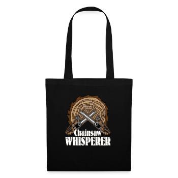Chainsaw Whisperer Logger Lumberjack Logging - Tote Bag - black - Front