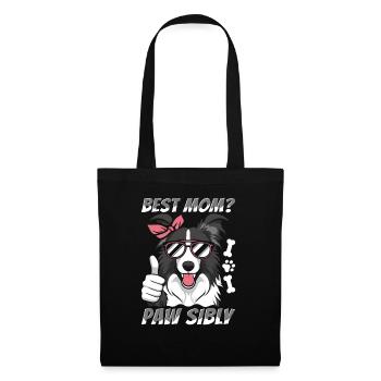 Border Collie Mutter Best Mom Pawsibly - Tote Bag - black - Front