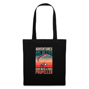 Paramotoring paramotoring - Tote Bag - black - Front