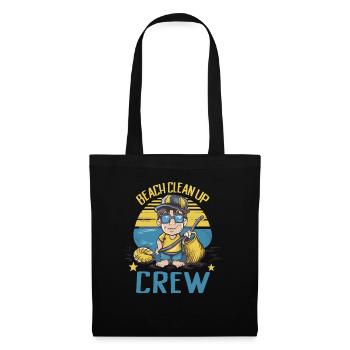 Bathing beach & sea plastic-free against pollution - Tote Bag - black - Front