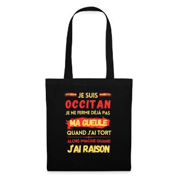 JE SUIS OCCITAN... - Sac en tissu - noir - Devant