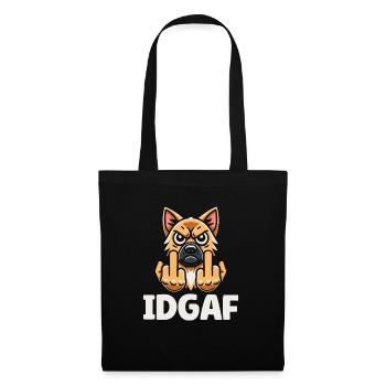 German Shepherd Idgaf - Tote Bag - black - Front