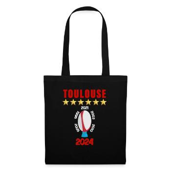 Toulouse Rugby 6 Etoiles Sport Fierté - Sac en tissu - noir - Devant