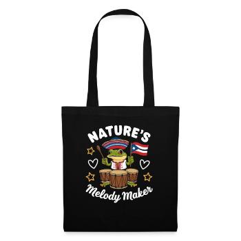 Coqui Grenouille Porto Rico Pride Boricua Portoricain - Sac en tissu - noir - Devant