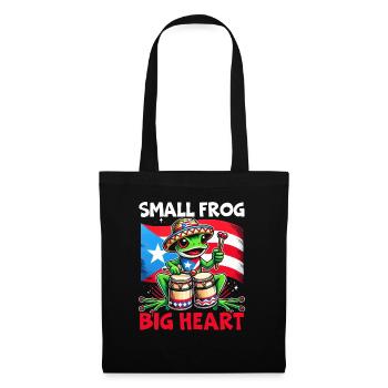 Coqui Frog Puerto Rico Pride Boricua Puerto Rican - Tote Bag - black - Front