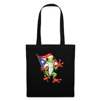 Coqui Frog Symbol Taino Boricua Puerto - Tote Bag - black - Front