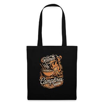 Camping Amateurs de Ramen - Sac en tissu - noir - Devant