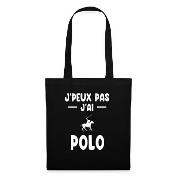 Ich kann keinen Polo-Geschenkpullover haben - Stoffbeutel - Schwarz - Vorne