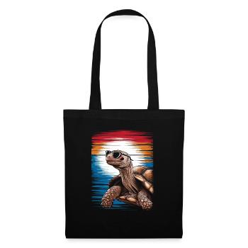 Tortoise Coolest Pet On Earth Retro Sunglasses - Tote Bag - black - Front