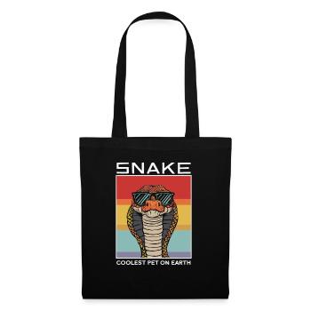 Snake Coolest Pet On Earth Retro Sunglasses - Tote Bag - black - Front