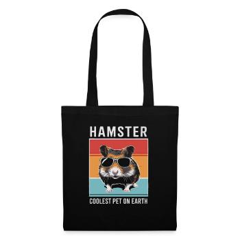 Hamster Coolest Pet On Earth Retro Sunglasses - Tote Bag - black - Front