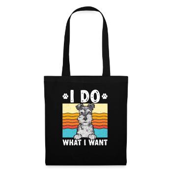 Miniature Schnauzer Dog Schnauzer - Tote Bag - black - Front